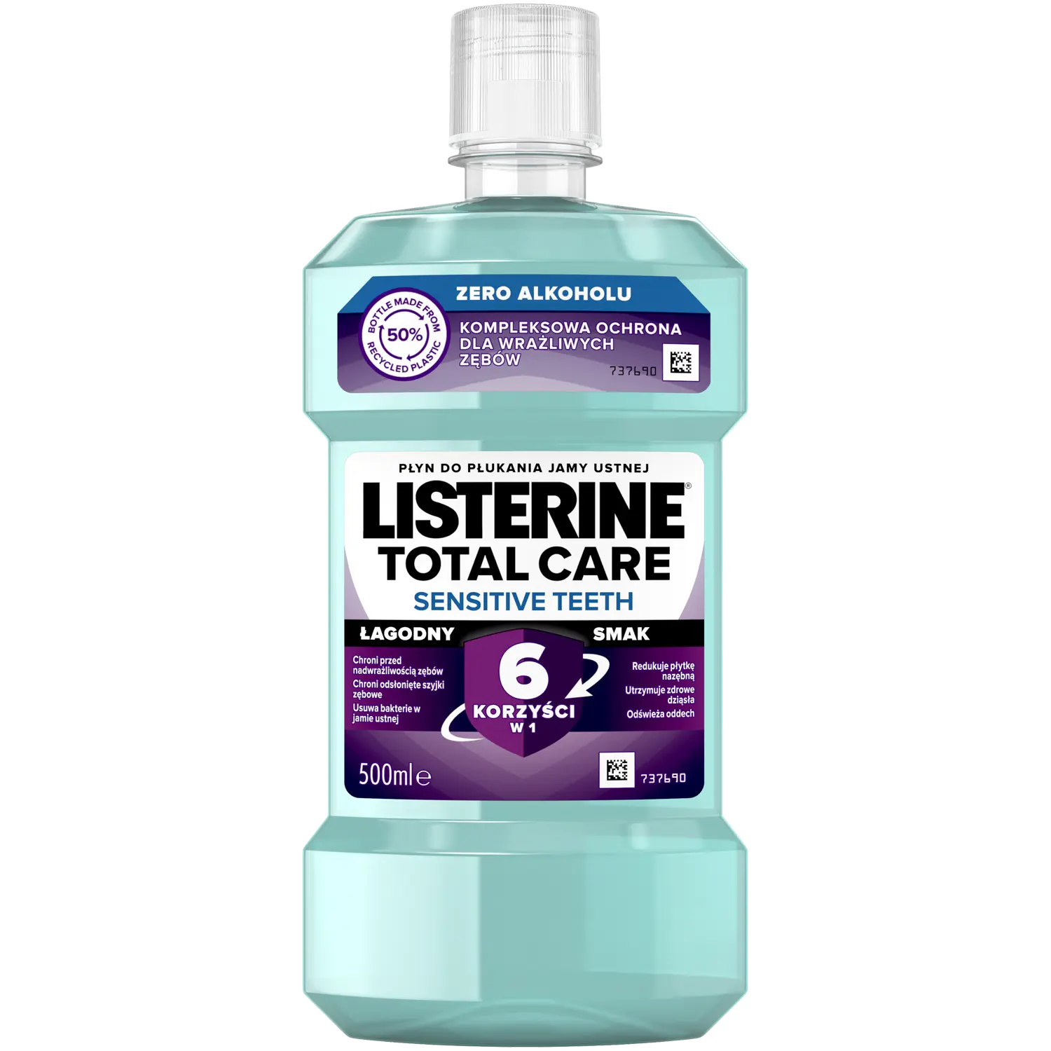 

Listerine Total Care Sensitive мягкий ополаскиватель для полости рта, 500 мл