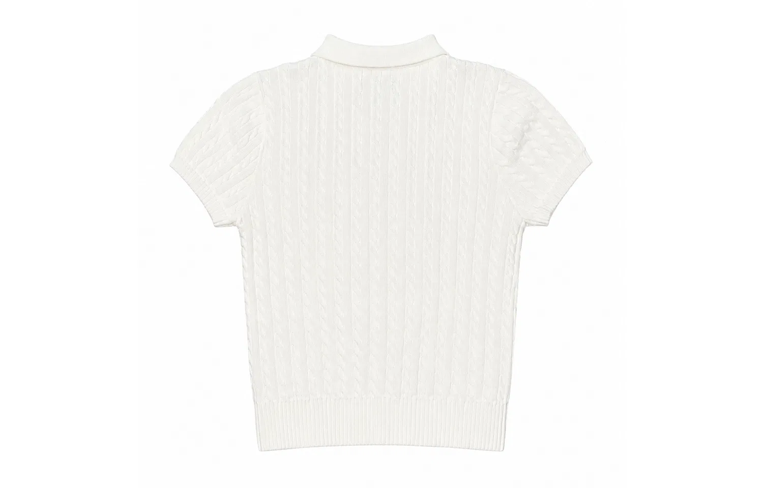 Свитер с поло Polo Ralph Lauren, White — фото 4