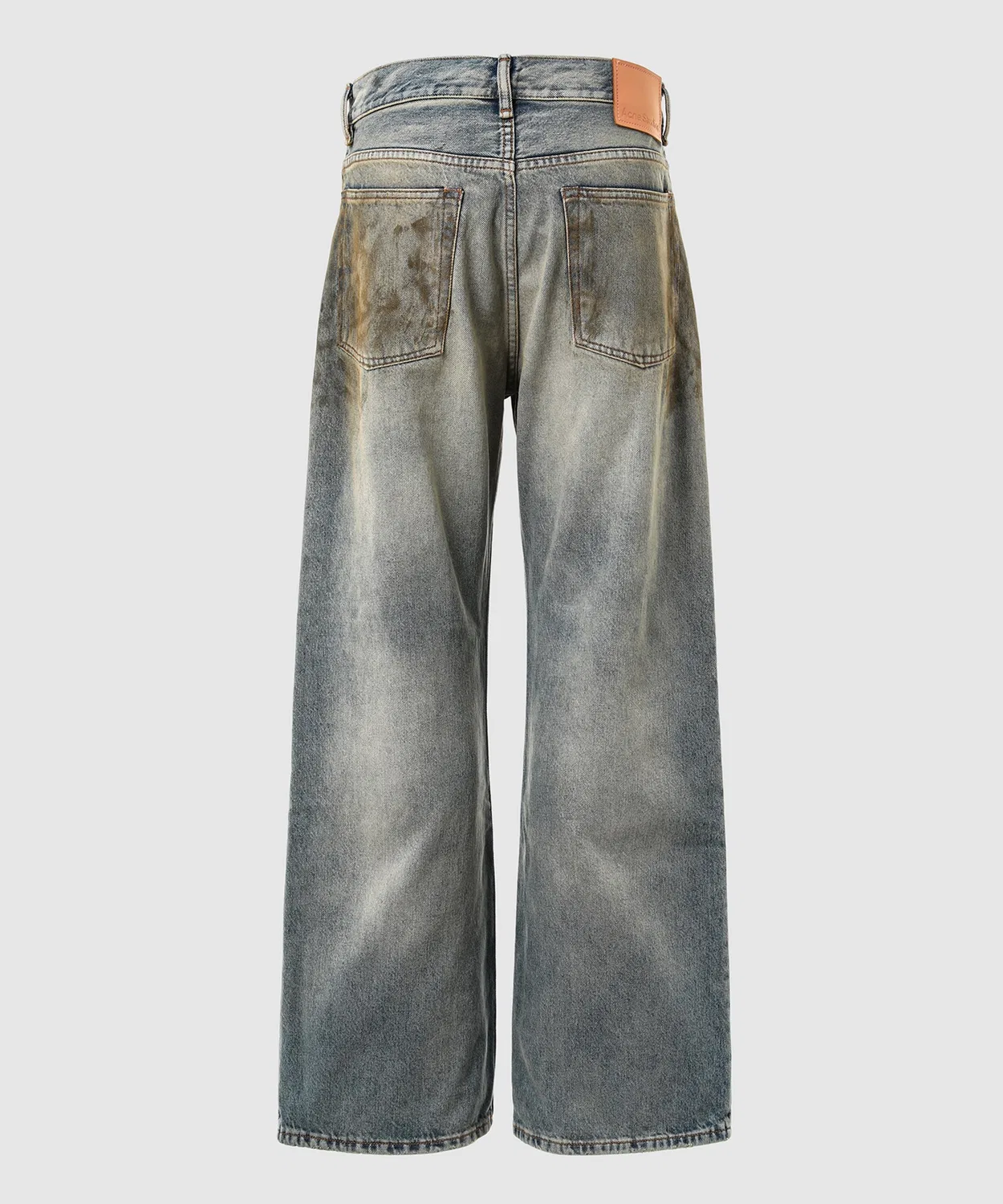 Женские джинсы свободного кроя с потертостями Acne Studios 2021M Penicillin, Blue — фото 2