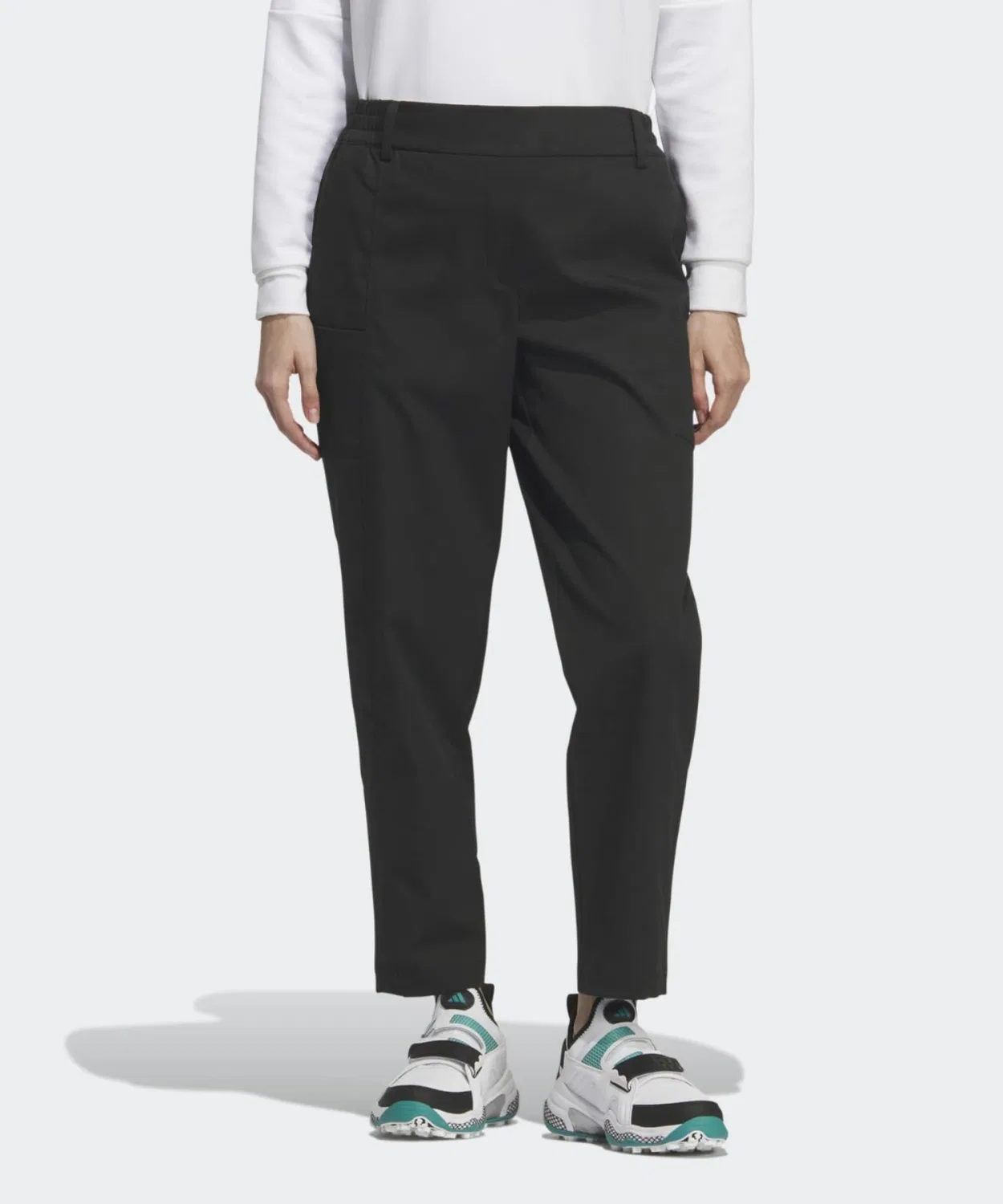 Женские спортивные брюки с утягивающим эффектом Beyond the Course EX Stretch Twill Weave Ankle Cargo Pants Adidas, Black