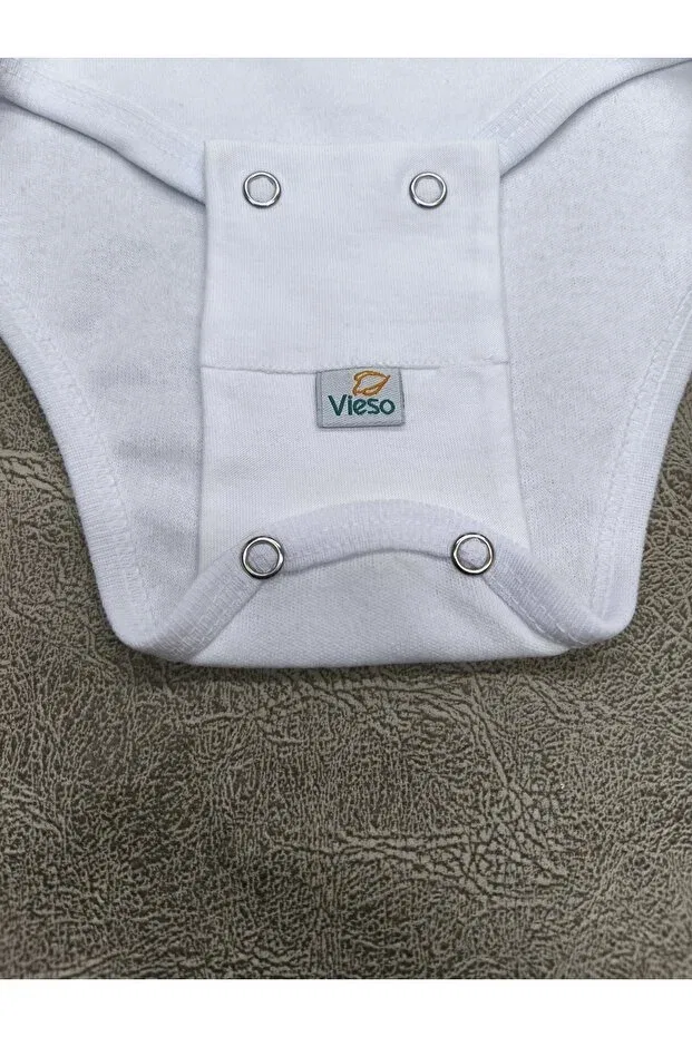 Детское боди-комбинезон для новорожденных хлопковый Vieso, White