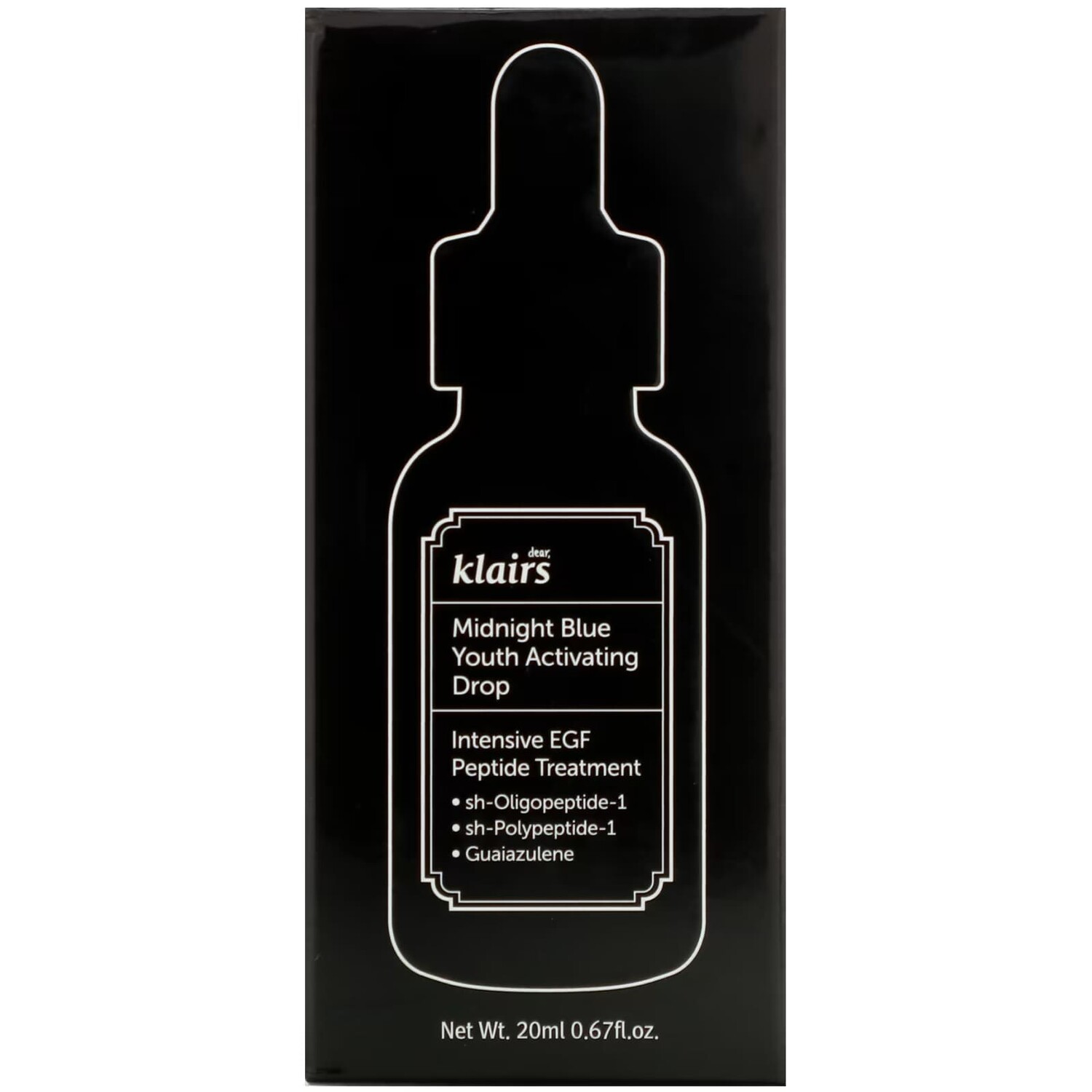 Сыворотка для лица ночная антивозрастная Dear, Klairs Midnight Blue Youth Activating Drop, 20 мл — фото 3