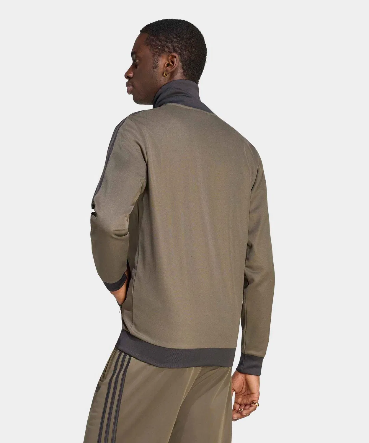 Мужская куртка-трактор с длинным рукавом модель Classic Track Top Adidas, Brown — фото 2
