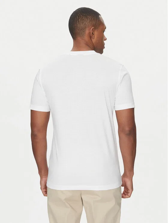 Футболка slim fit H-Tessler Boss, белый — фото 3