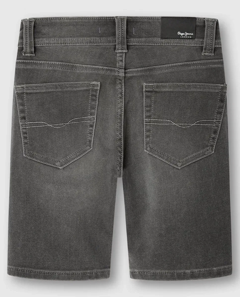 Детские шорты для мальчиков джинсовые Gymdigo Pepe Jeans, Gris Oscuro — фото 2