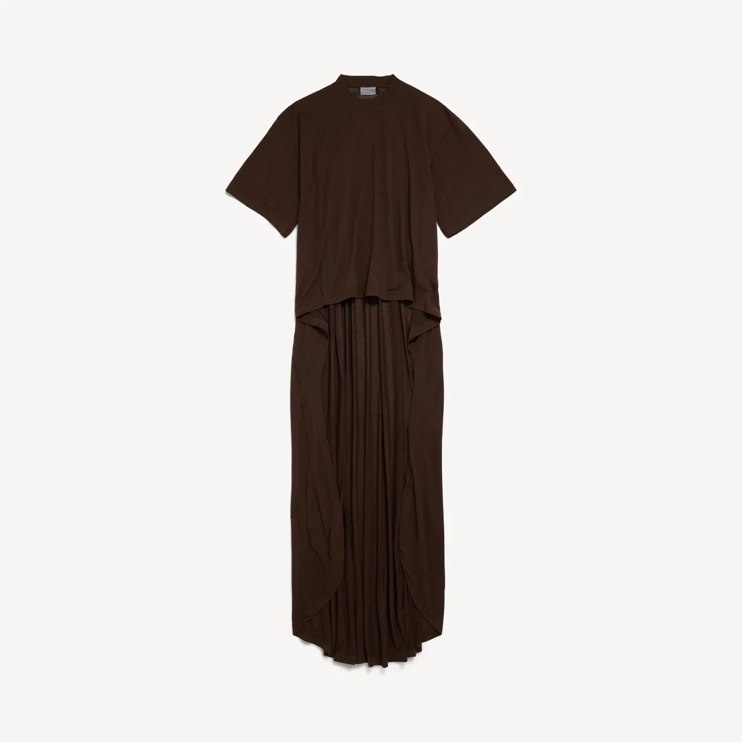 Женская футболка Train цвета мокко Balenciaga, коричневый