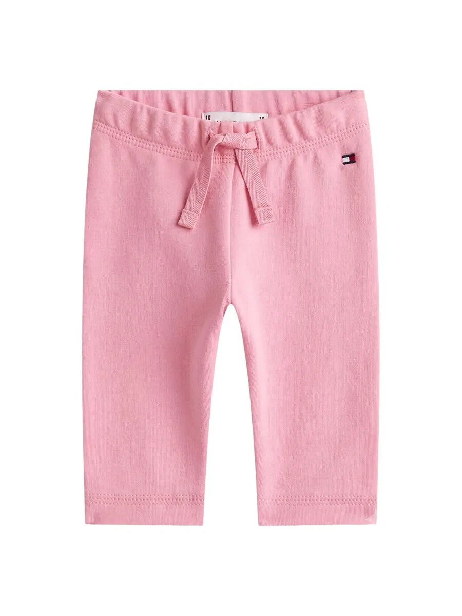 Детские брюки Tommy Hilfiger Kids розового цвета