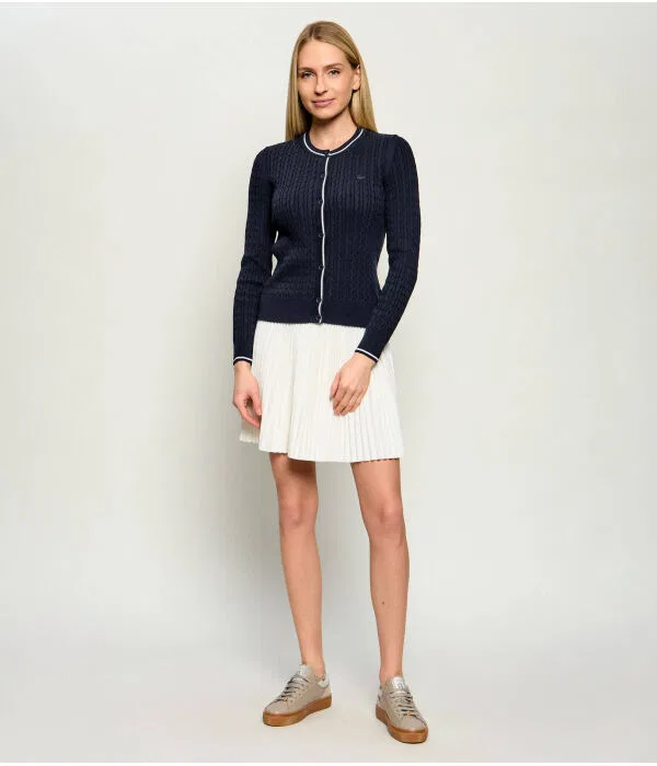 Кардиган женский Lacoste Blu Marino, Slim Fit, Темно-синий — фото 2