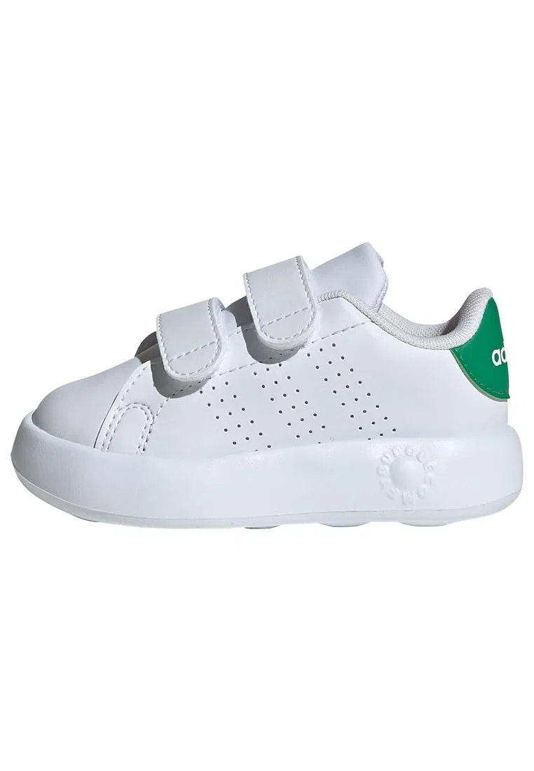 Детские кроссовки для мальчиков с липучками Advantage Kids Adidas, Cloud White Cloud White Green