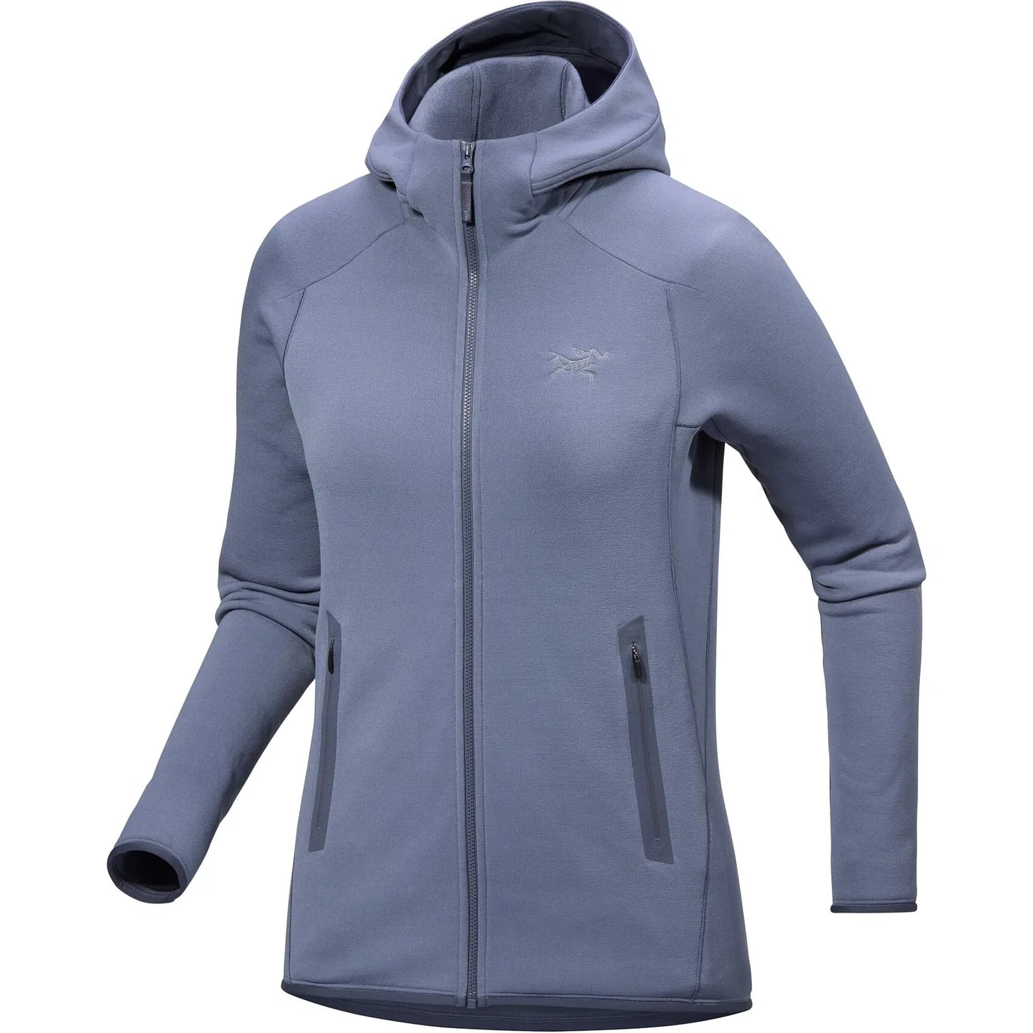 Женская флисовая толстовка с длинным рукавом Arcteryx, Light Maple Field Red/Liberty Purple/Lt Renegade/Renegade — фото 4
