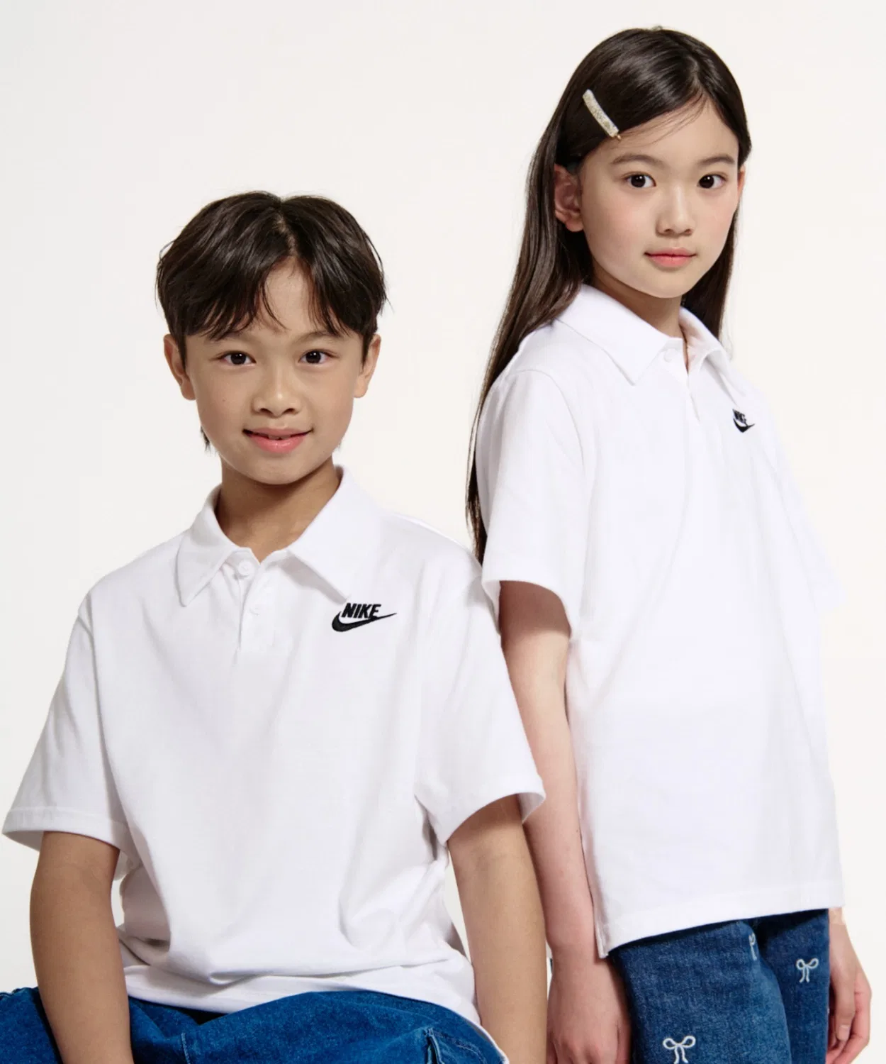 Детское поло с коротким рукавом Nike Sportswear Club Knit Short-Sleeve Polo IF2841-100, White