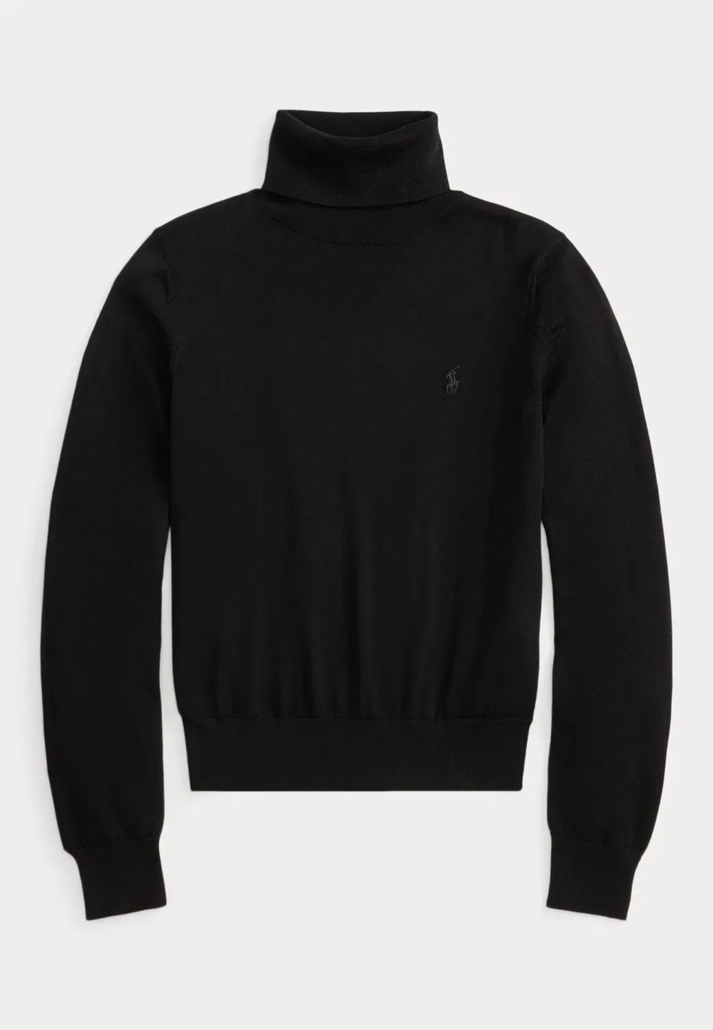 Шерстяная водолазка - джемпер Polo Ralph Lauren, Black — фото 4
