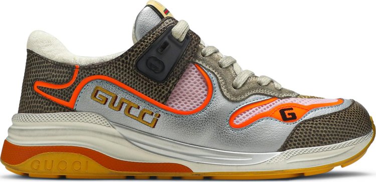 Кроссовки Gucci Wmns Ultrapace Grey Tejus Printed, серый