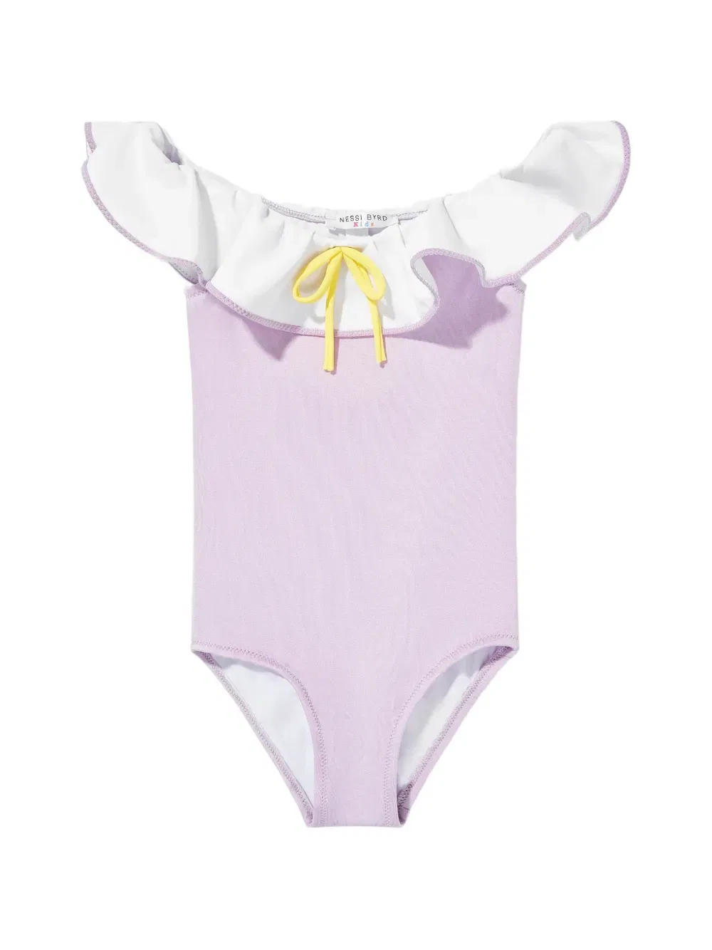 Купальник с бантом Nessi Byrd Kids, фиолетовый