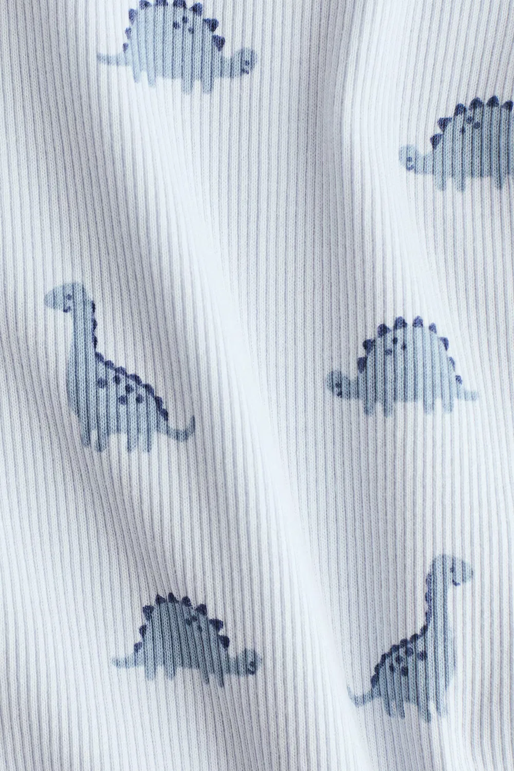 Комплект из 2 ребристых хлопковых изделий H&M, Hellblau/Dinosaurier — фото 2