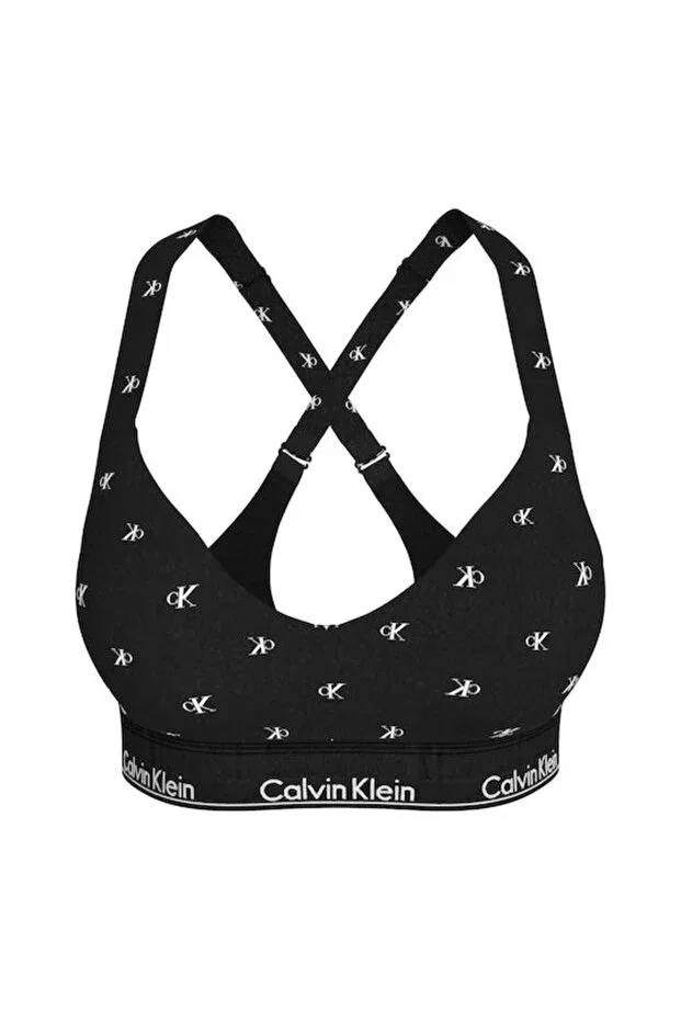 Женский хлопковый бюстгальтер-бралетт Calvin Klein, Gunmetal