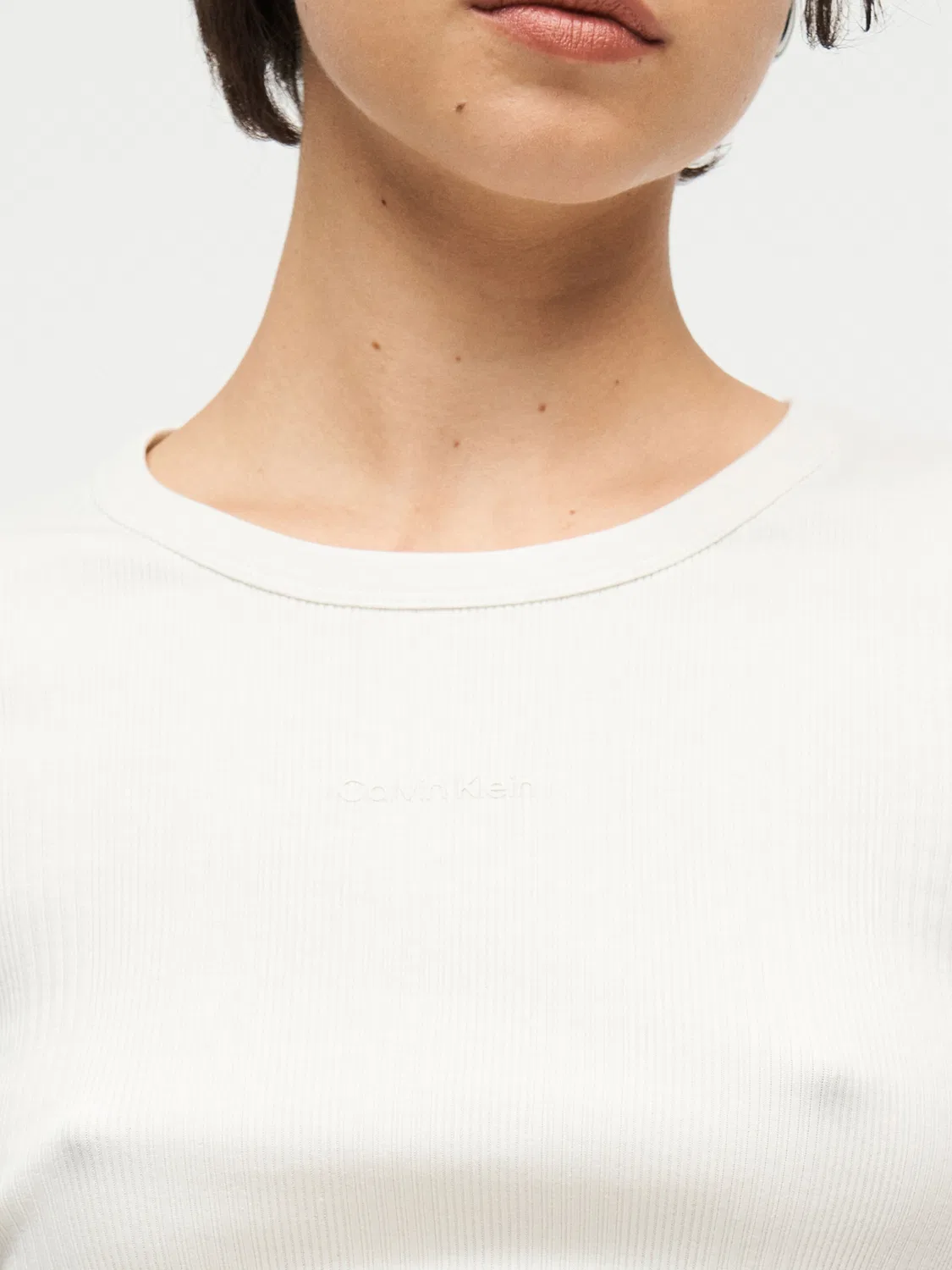 Рубашка Calvin Klein из белой шерсти — фото 2
