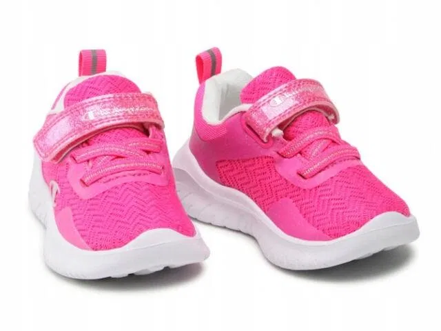 Детские кроссовки для девочек с блестками Champion Softy Evolve G, Роза — фото 4