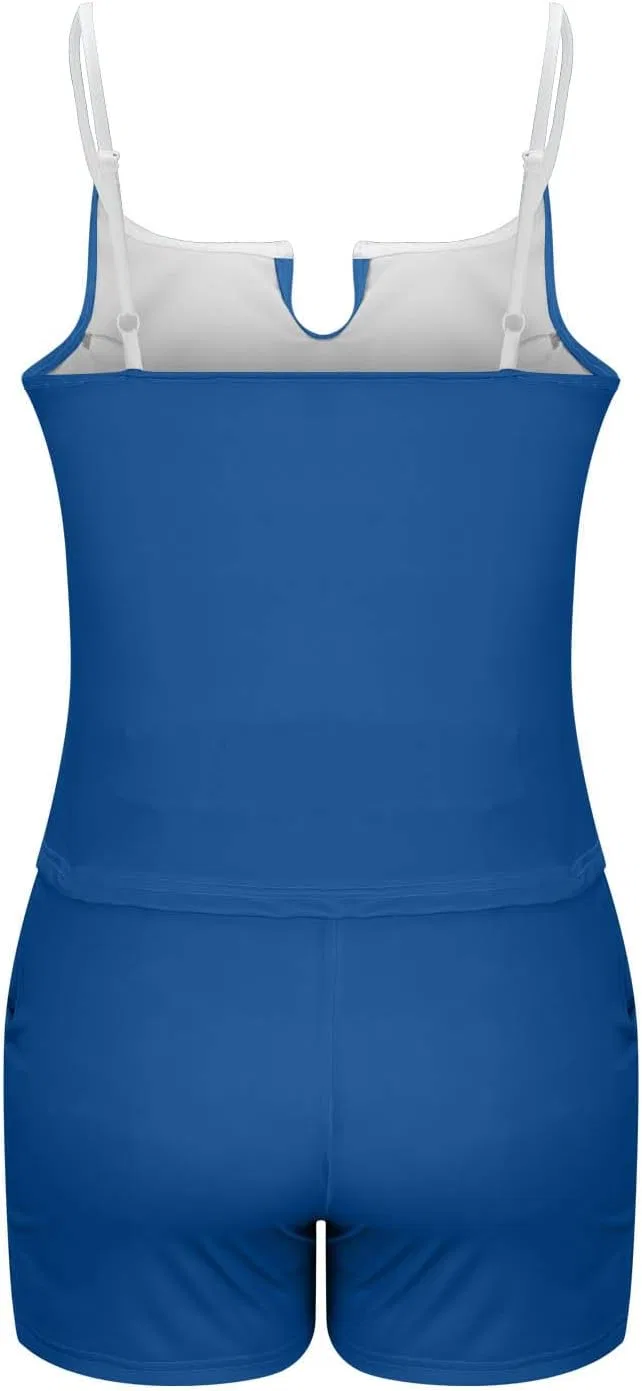Женский танкини-купальник с контролем живота Athletic, Blue — фото 4