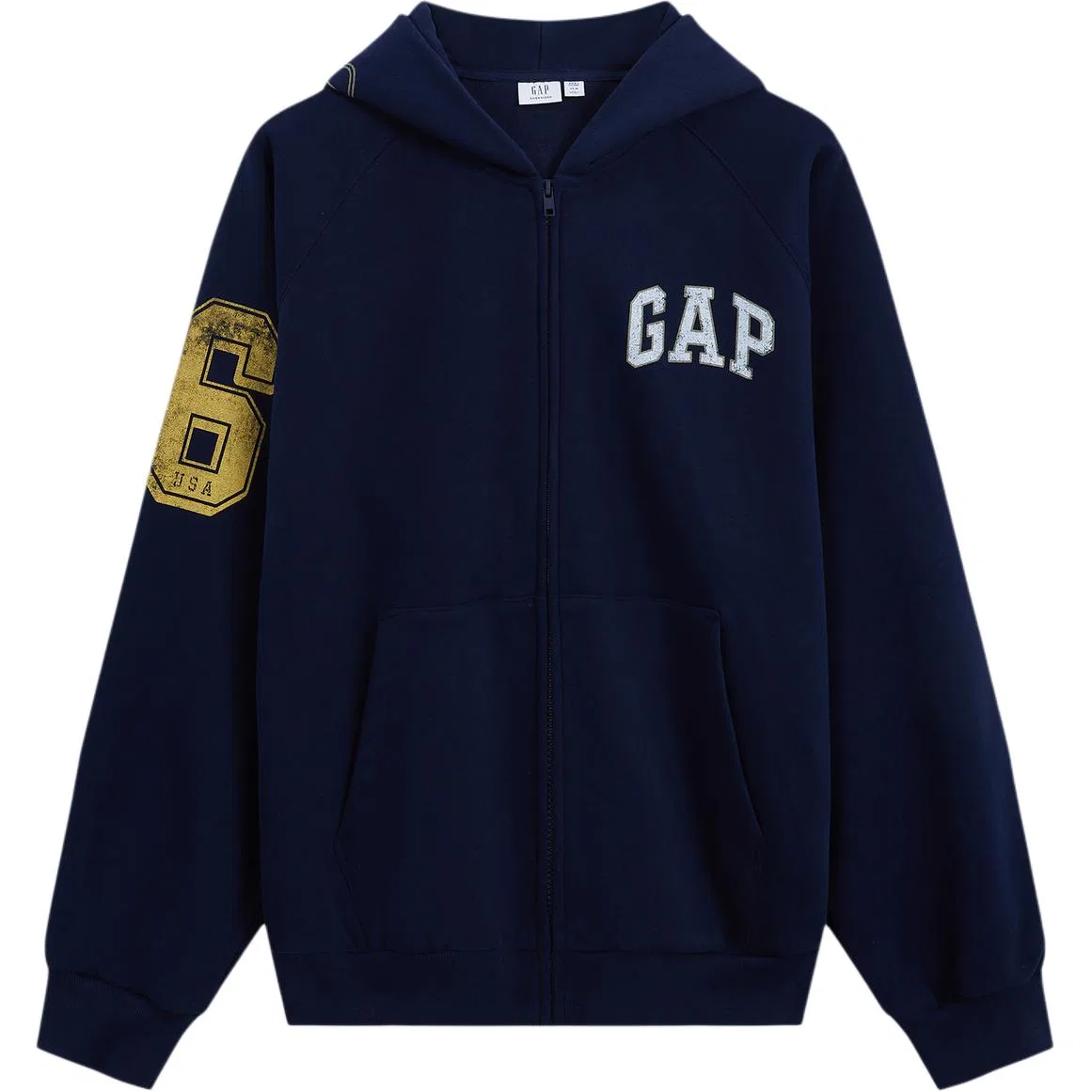 Мужская толстовка с капюшоном и молнией GAP, Marine Blue