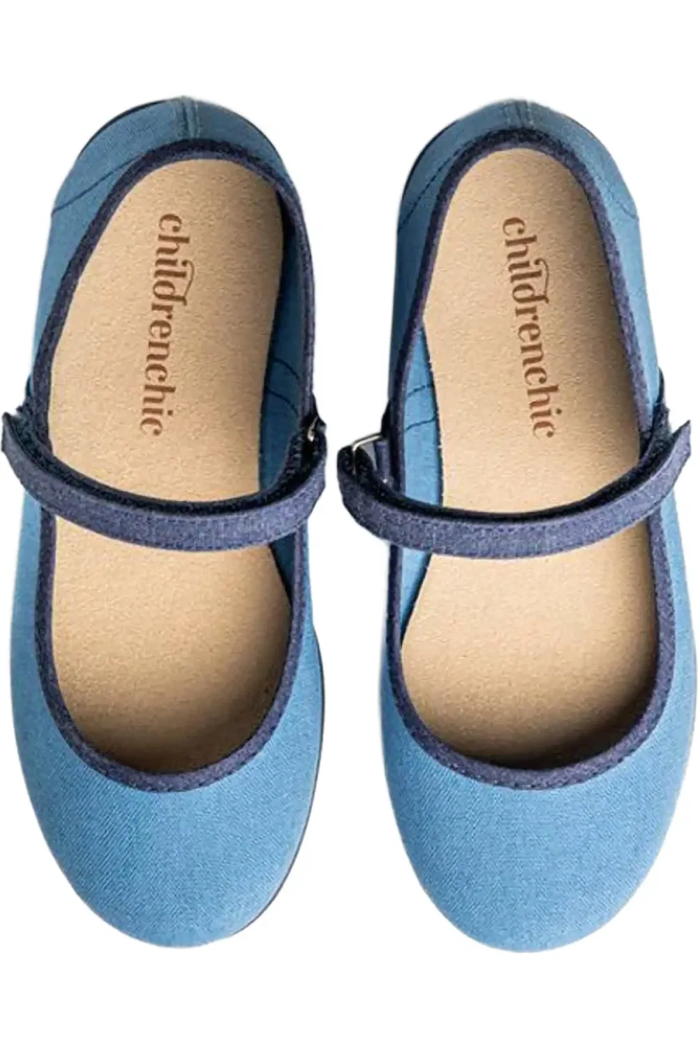 Детские туфли Мэри Джейн на липучке Evelyn CHILDRENCHIC, синий — фото 2
