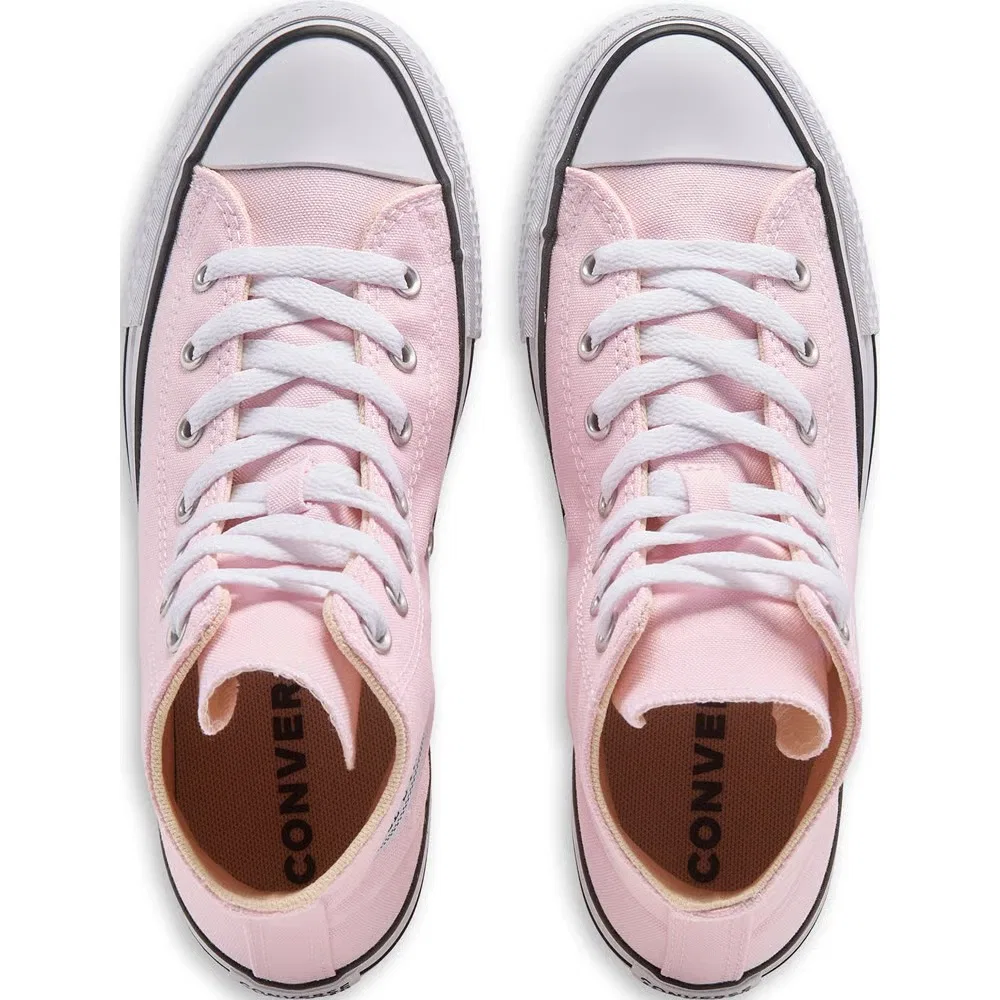 Детские высокие кеды Chuck Taylor All Star Lift Converse, Sugar Berry Pink/White — фото 4