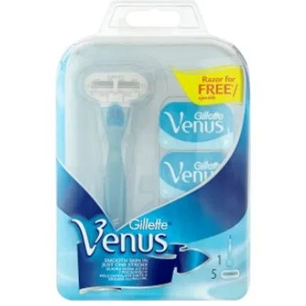 Бритва для женщин Gillette Venus с 5 сменными головками