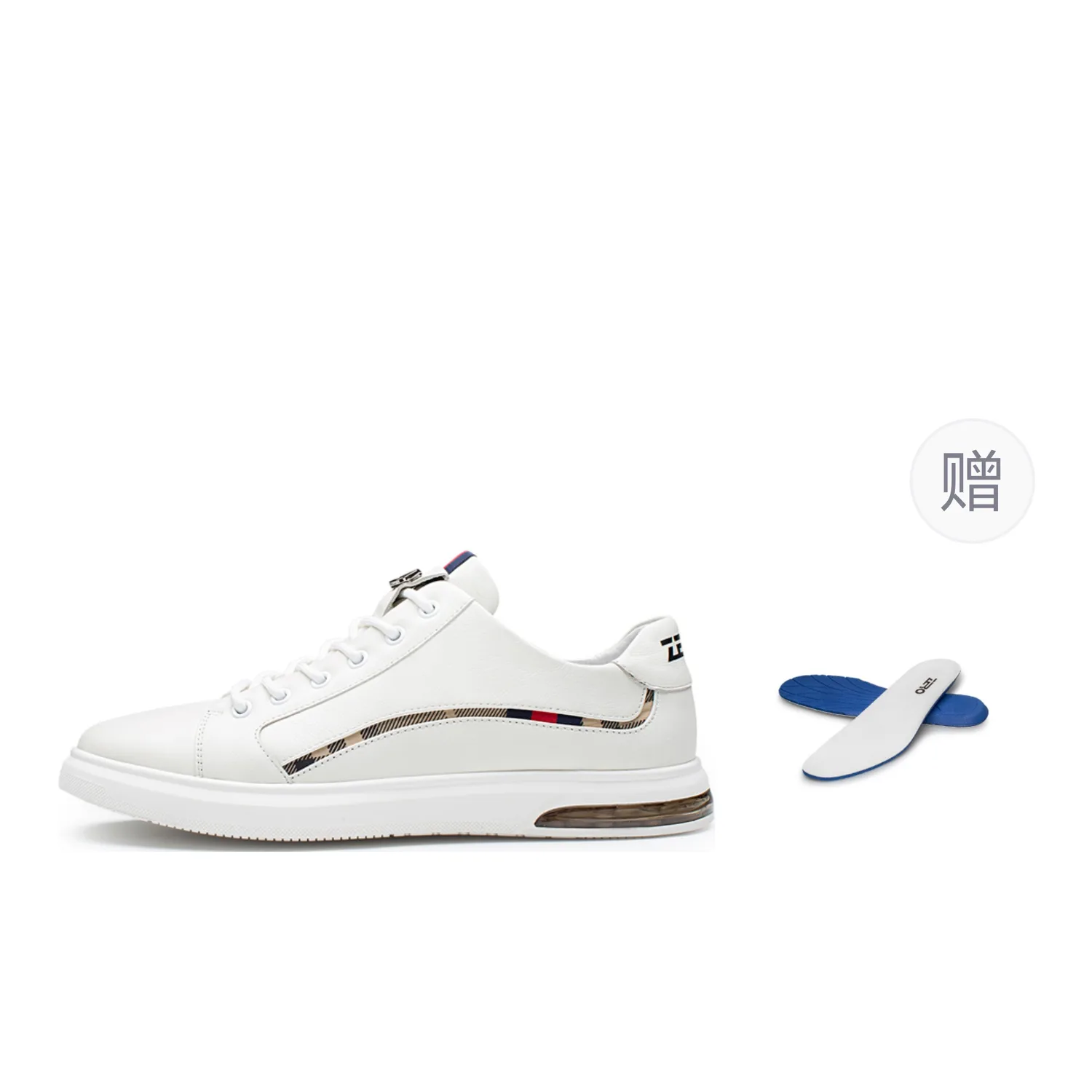 Стильные скейтерские кожаные кроссовки для мужчин ZRO, White (Subscribe to The Store and Take A Screenshot, Comes with Insole)