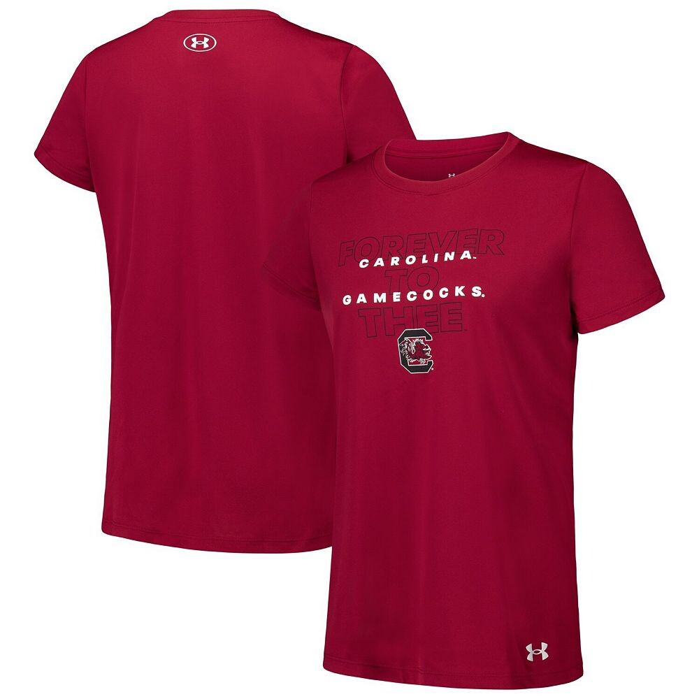 

Женская футболка Under Armour Garnet South Carolina Gamecocks Performance, цвет Scr Red