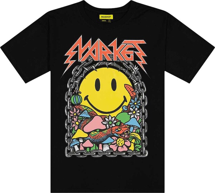 

Футболка Market Smiley Iron Market Tee 'Black', черный