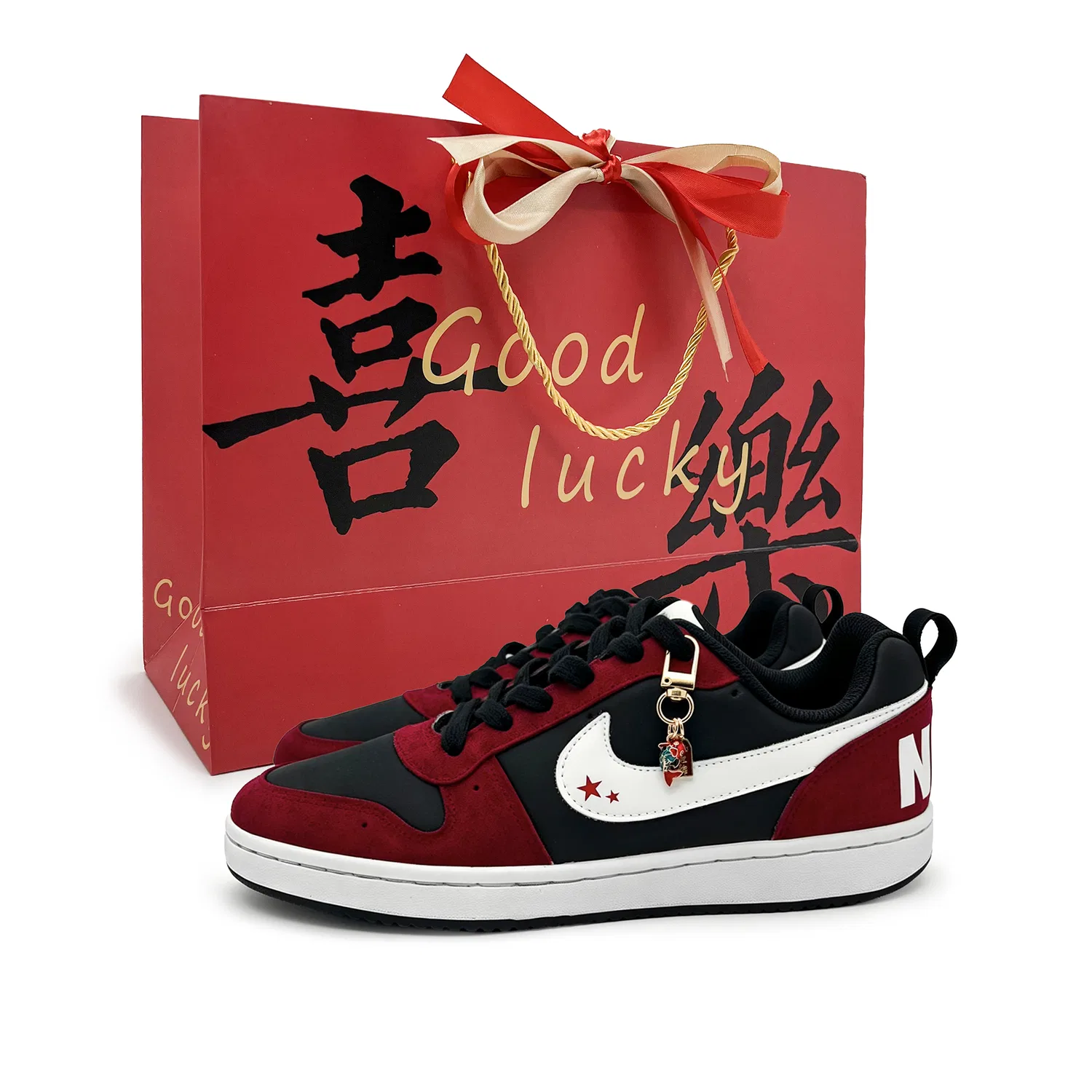 Детские кеды для скейтбординга с низким верхом Court Borough, Nike, Scarlet