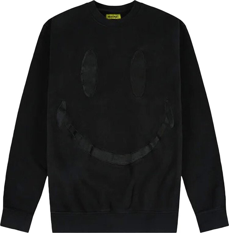 

Толстовка Market Smiley Oversized Crewneck 'Black', черный