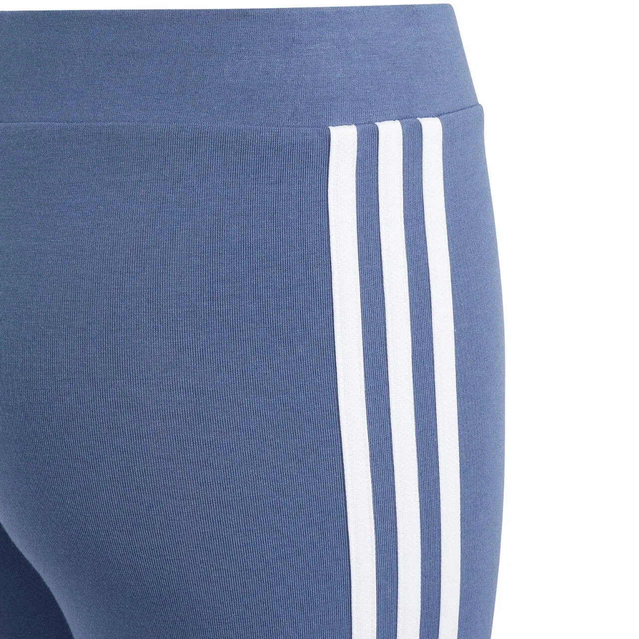 Детские леггинсы с принтом 3-Stripes Cotton Tights Adidas, Blau Weiss Blau — фото 4