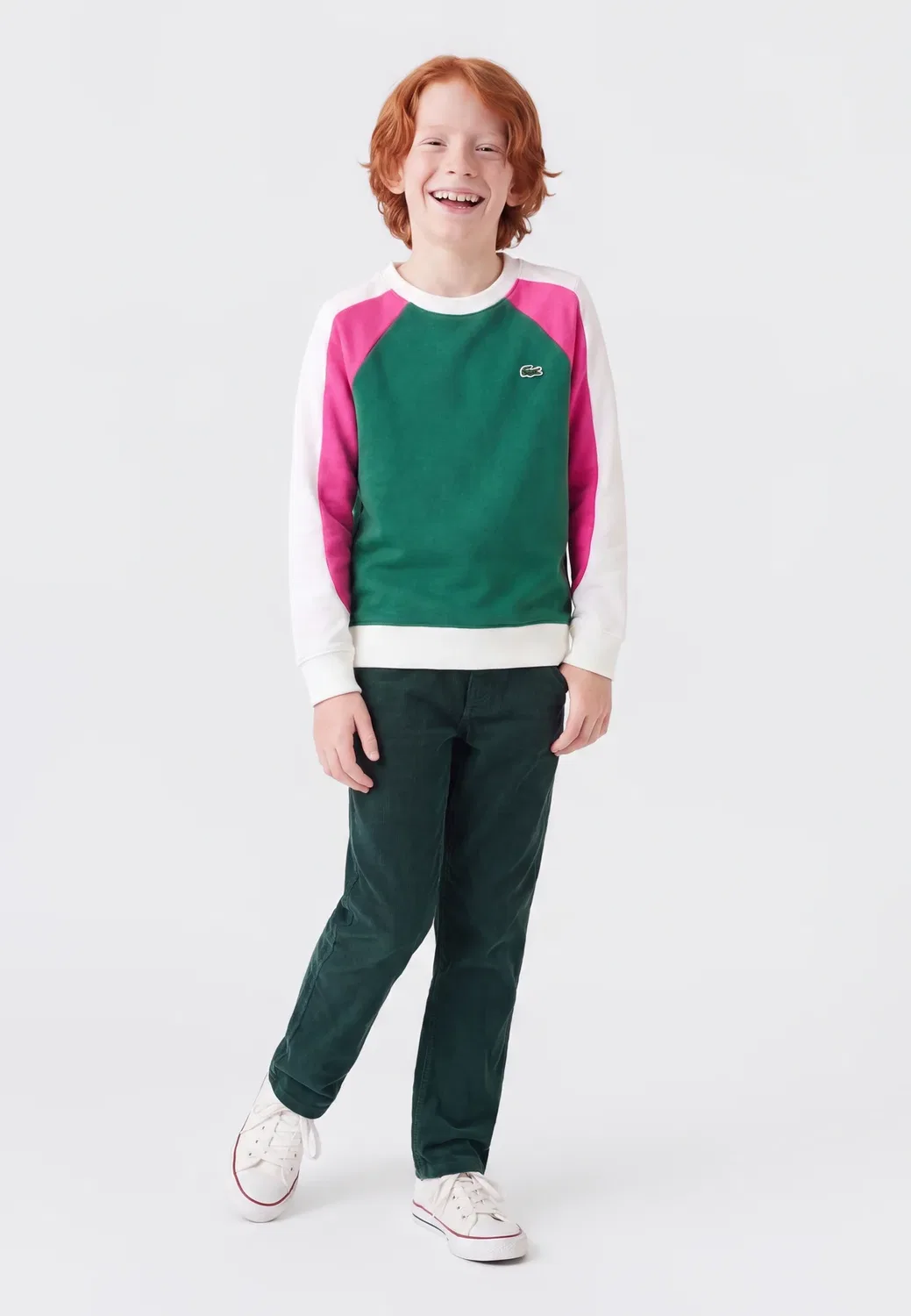 Команда вне корта - толстовка Lacoste, Farine — фото 2