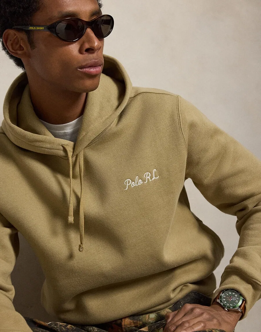 Толстовка Polo Ralph Lauren 'SEASONAL FLEECE' цвета хаки и оливкового — фото 3