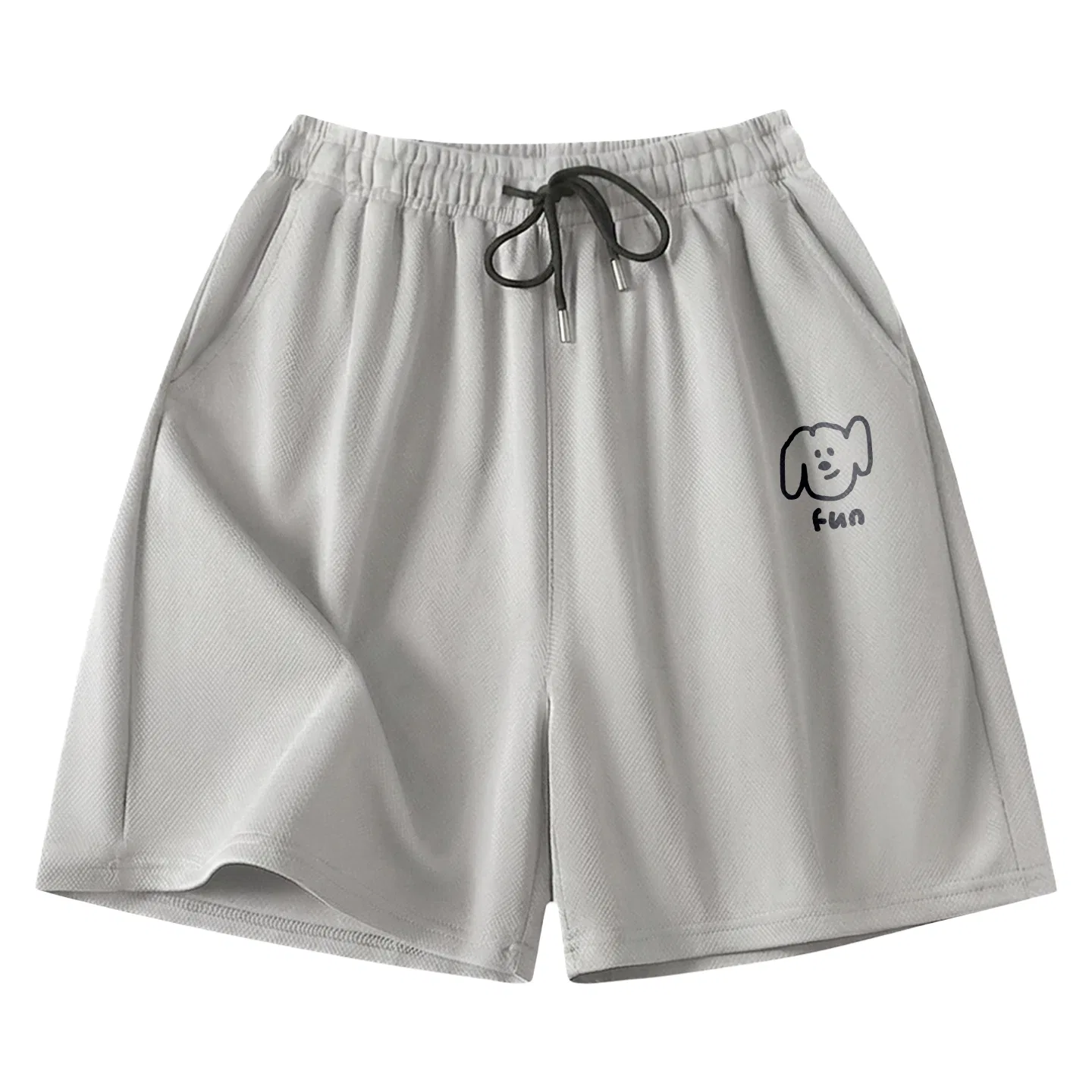 Детские шорты повседневные Ice Silk Quick Dry MINISO, Light Gray (Ma Xiu Dog Journal Pants Logo)