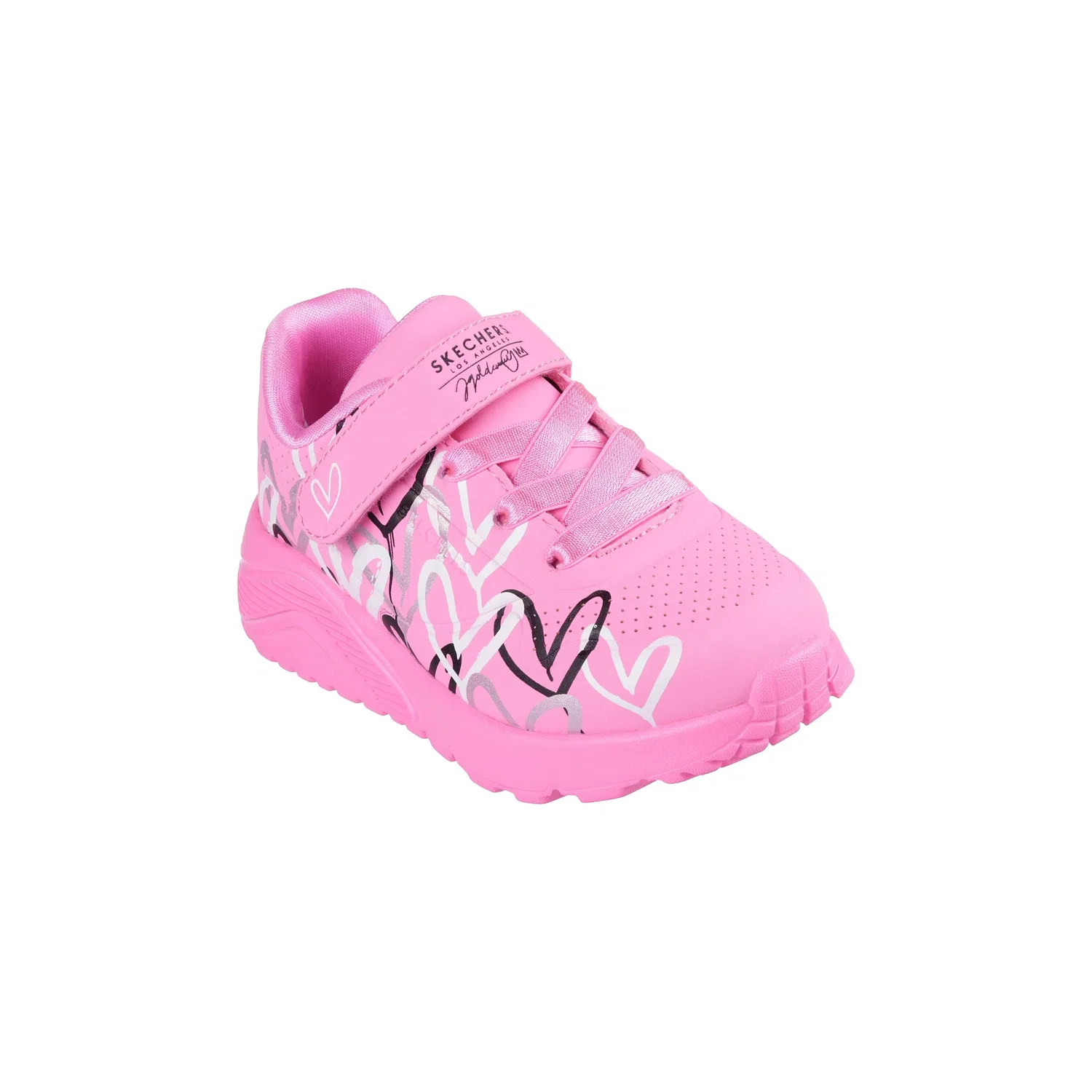 Детские кроссовки с липучкой Uno Lite Love Levitate Skechers, Роза — фото 3
