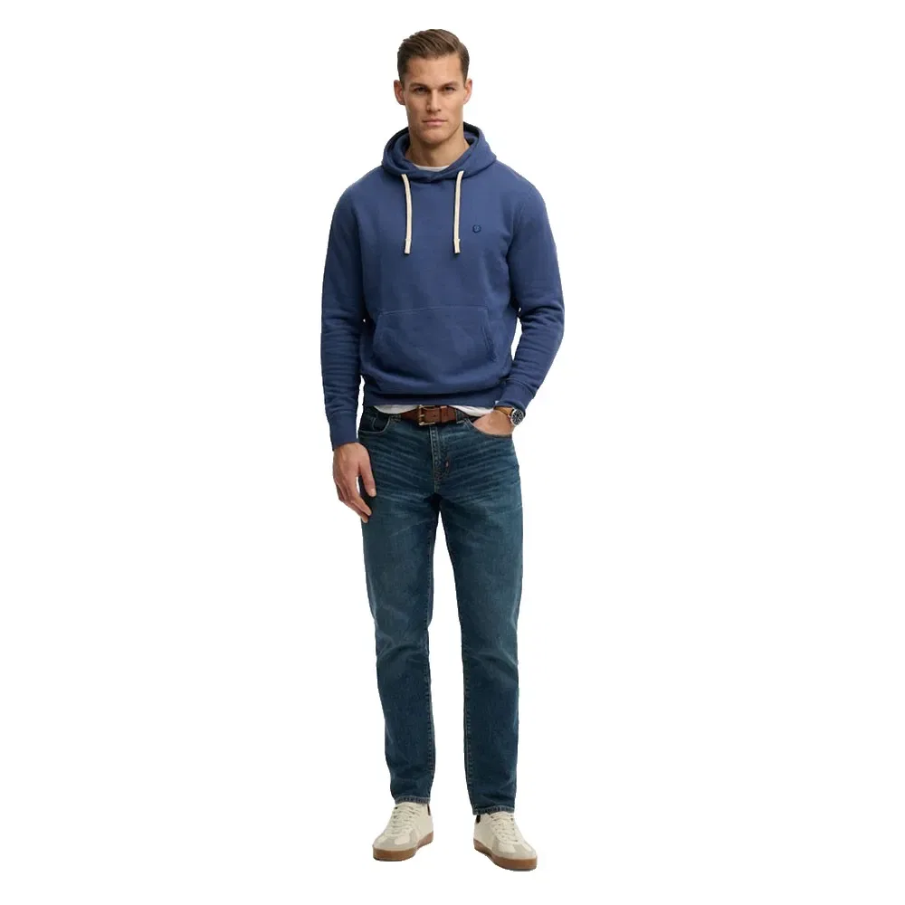 Худи Monogram Emb Superdry, синий — фото 4
