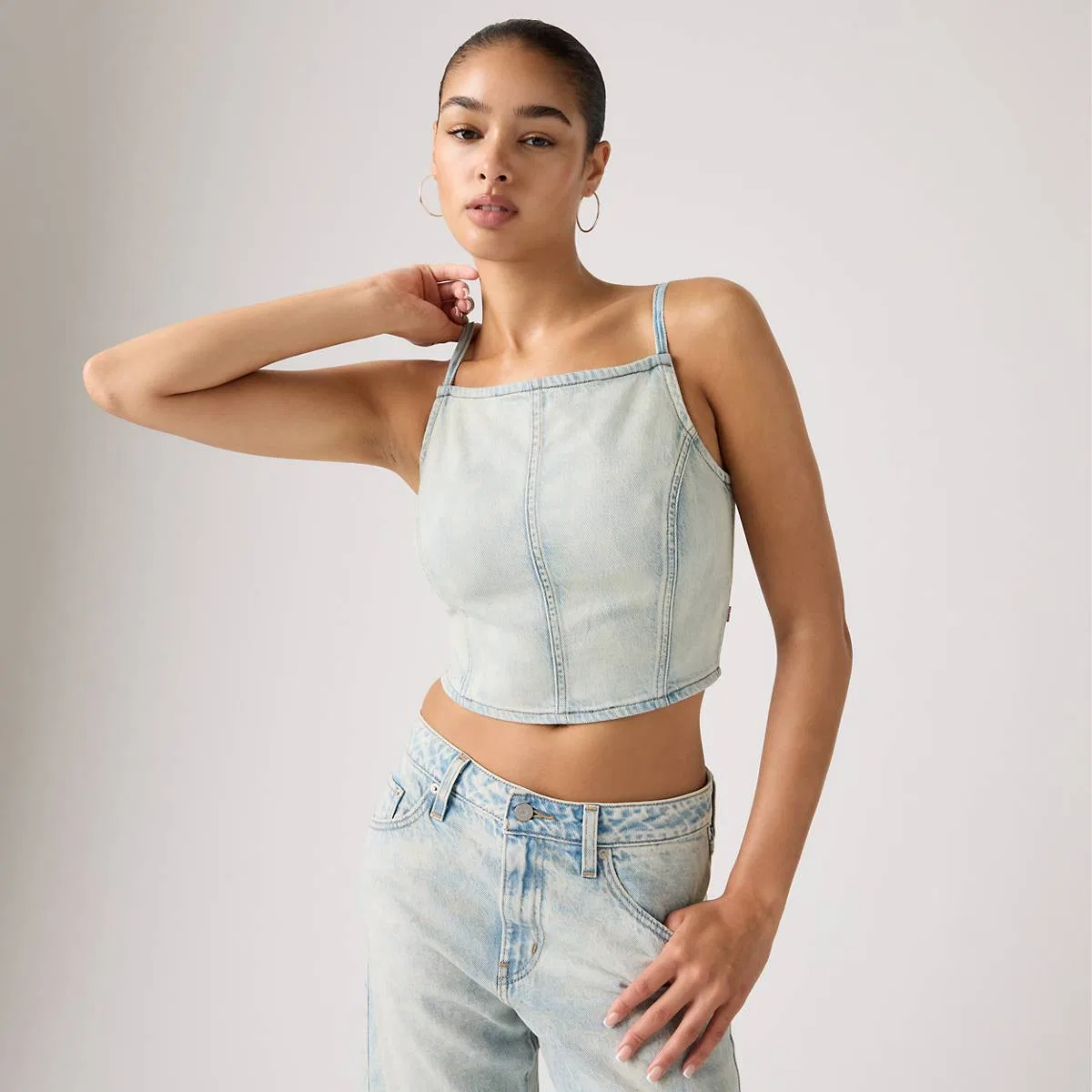 Майка с квадратным вырезом Levi's, Cielito Lindo Tank - Light Wash