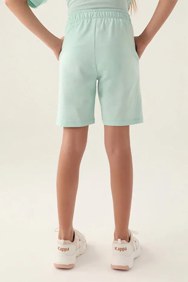 Детские шорты для девочек хлопковые Kappa, Light Blue — фото 3