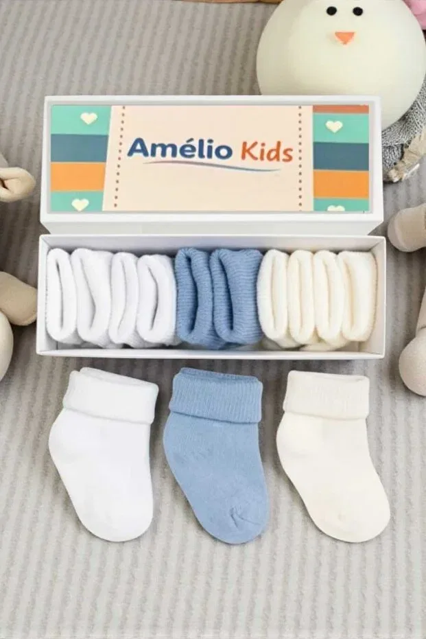 Детские носки хлопковые комплект 5 пар Amélio Kids, Multicolor — фото 4