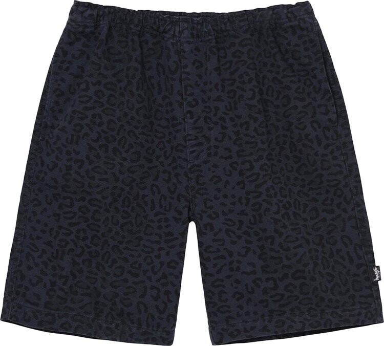 

Шорты Stussy Leopard Beach Short 'Ink Blue', синий