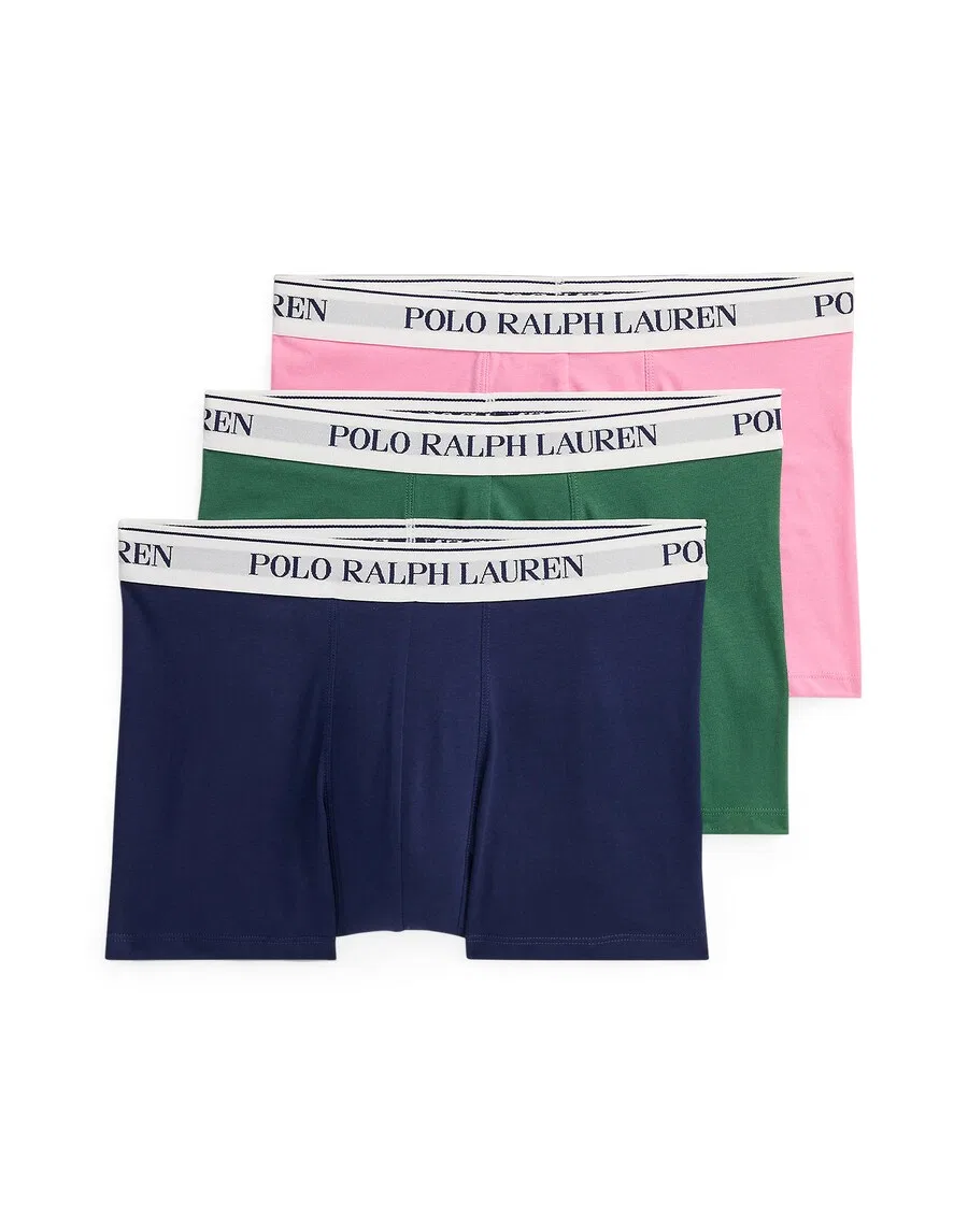 Боксерские шорты Polo Ralph Lauren 'Classic' в темно-синем, зеленом и светло-розовом цветах