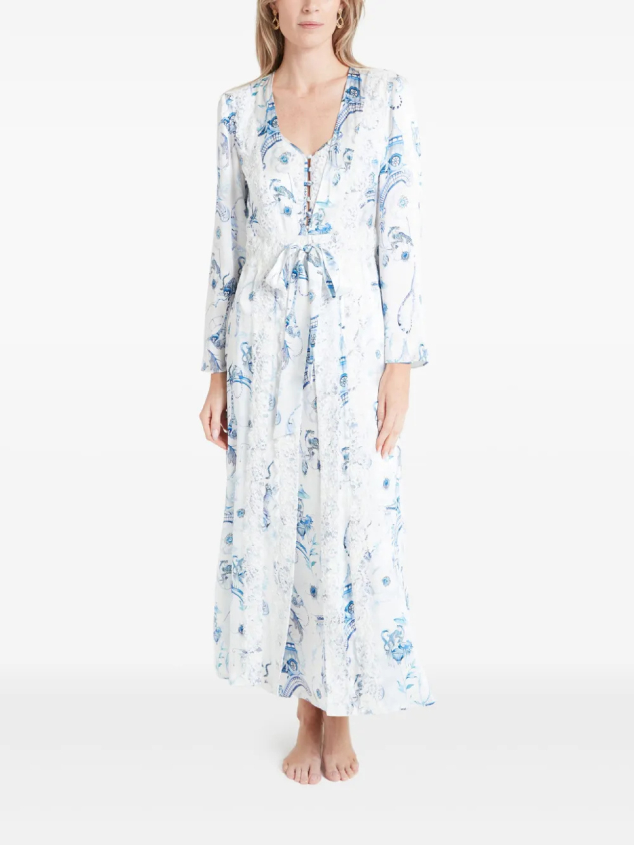 

Temperley London халат Aphrodite, белый