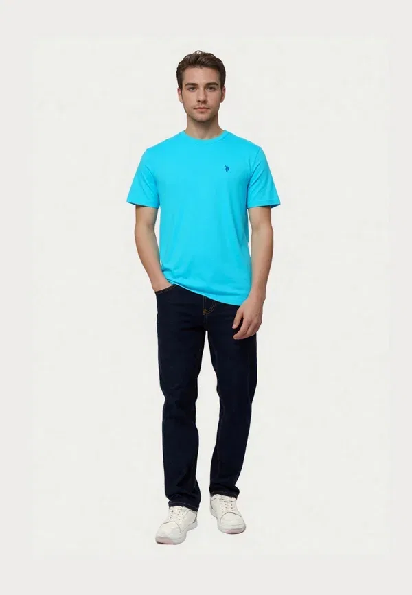 Футболка хлопковая Basic t-shirt, U.S. Polo Assn., бирюзовый — фото 2