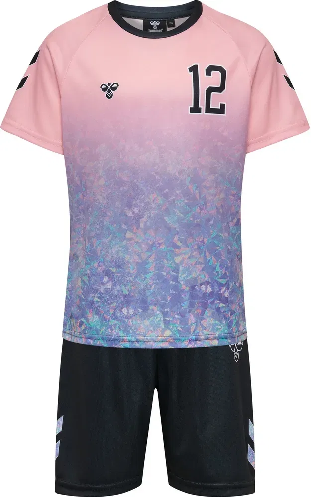 Комплект спортивный детский с принтом Hmlshimmer Set Hummel, розовый
