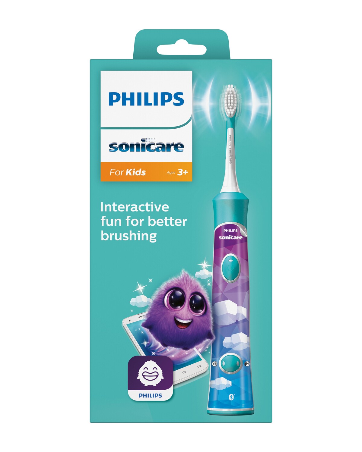 Philips Sonicare For Kids HX6322/04 электрическая зубная щетка для детей, 1 упаковка — фото 4