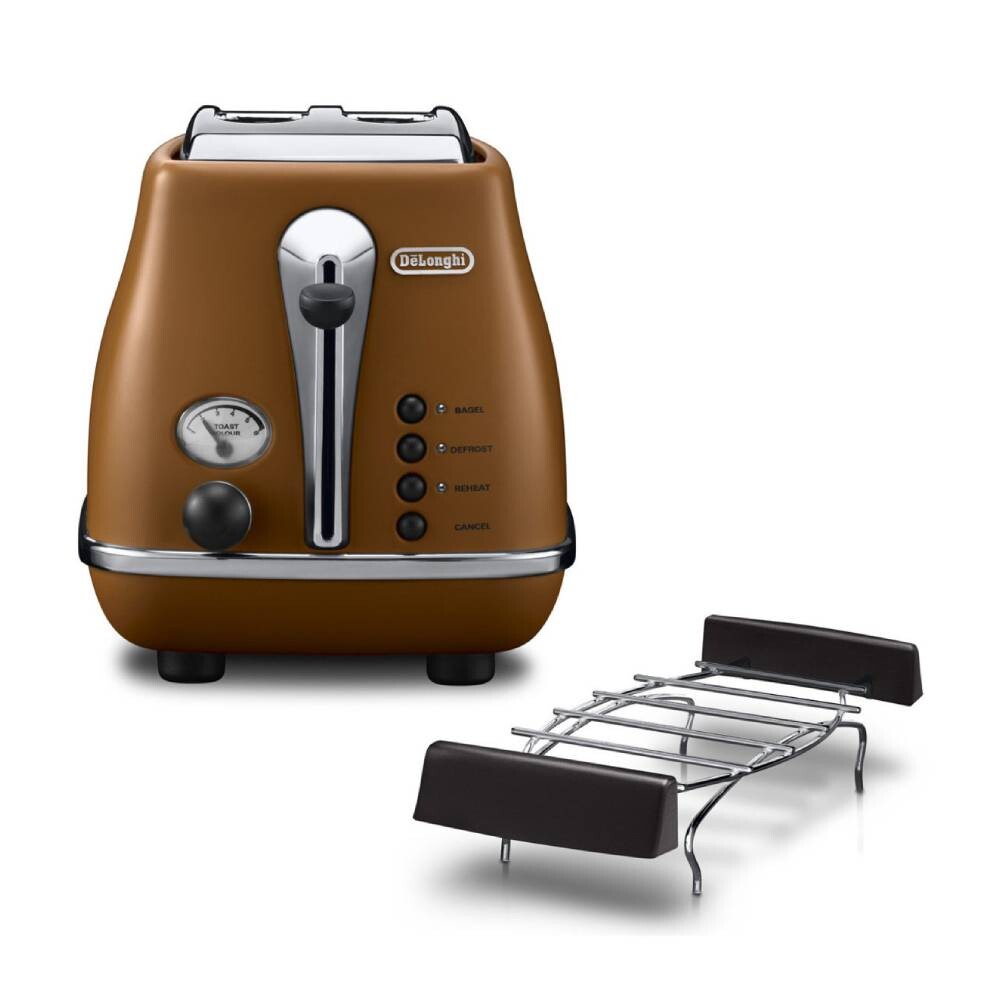 

Тостер DeLonghi Vintage Icona CTOV2103.BW, коричневый