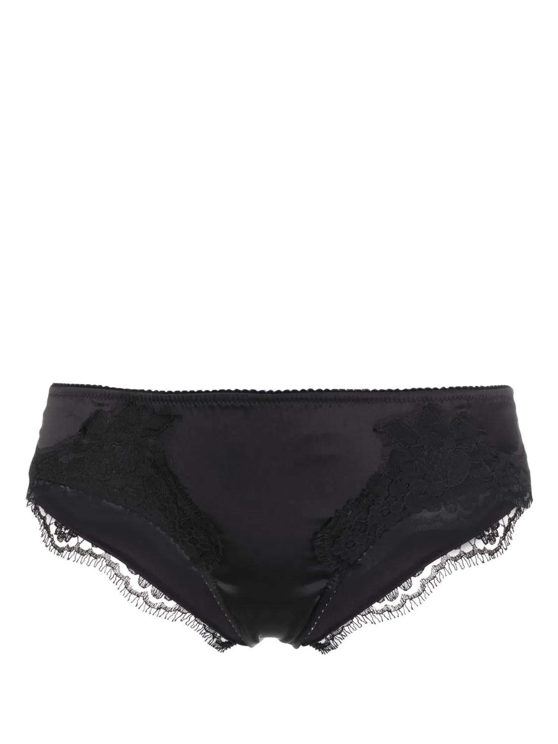 Трусики из флористического кружева Dolce & Gabbana, черный