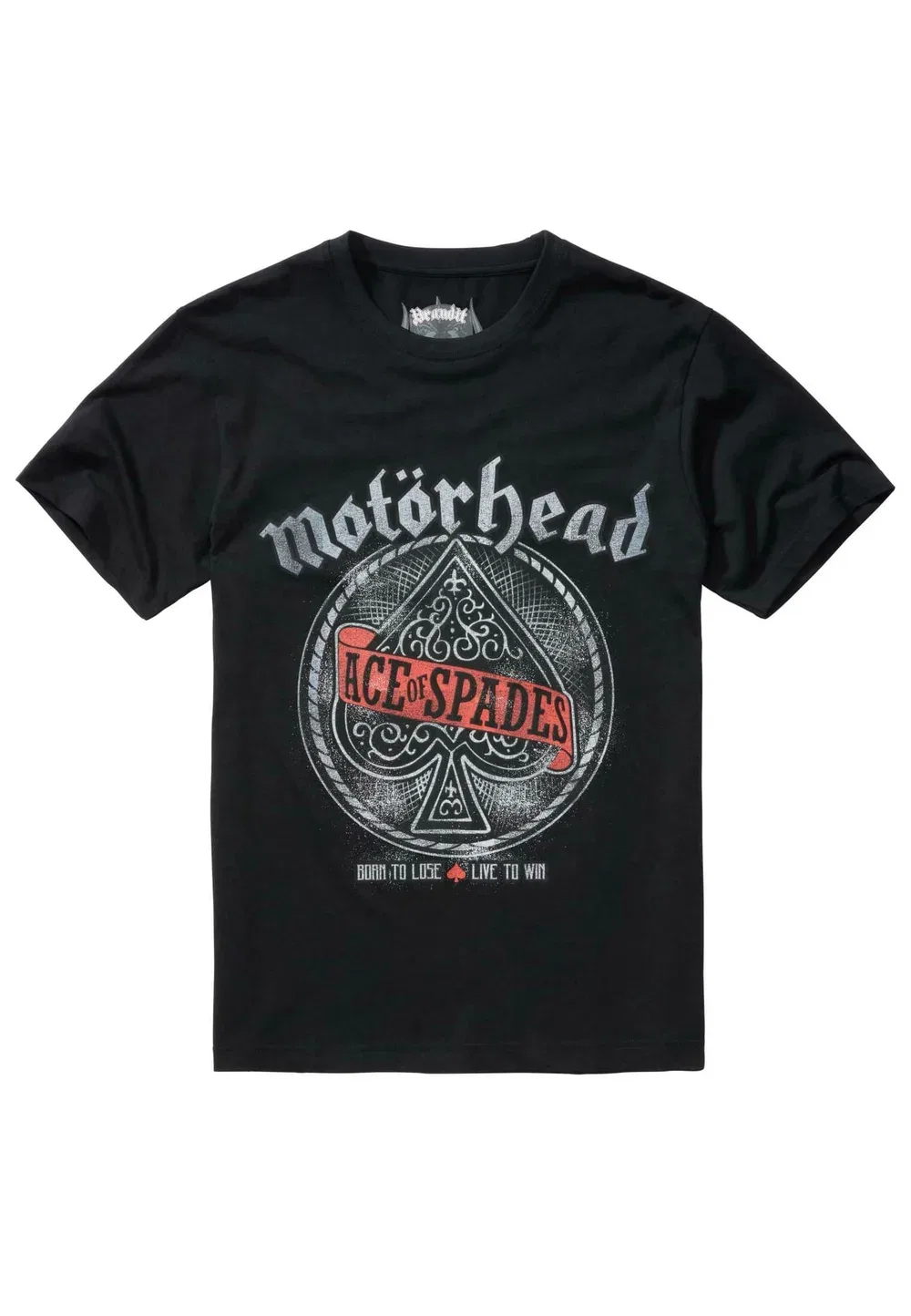 Футболка с принтом "Туз пик" группы Motörhead Brandit, Black